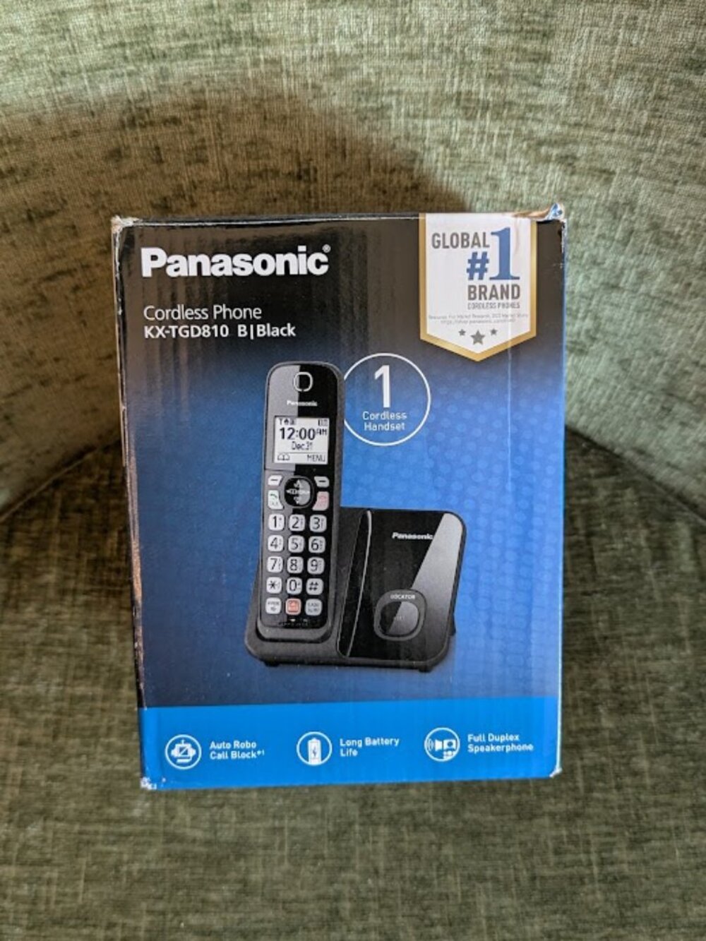 Panasonic Cordless Phone with Advanced Call KX-TGD810 Black